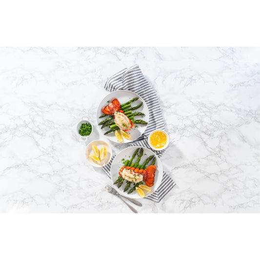 cooked-lobster-on-plate-marble-white-background