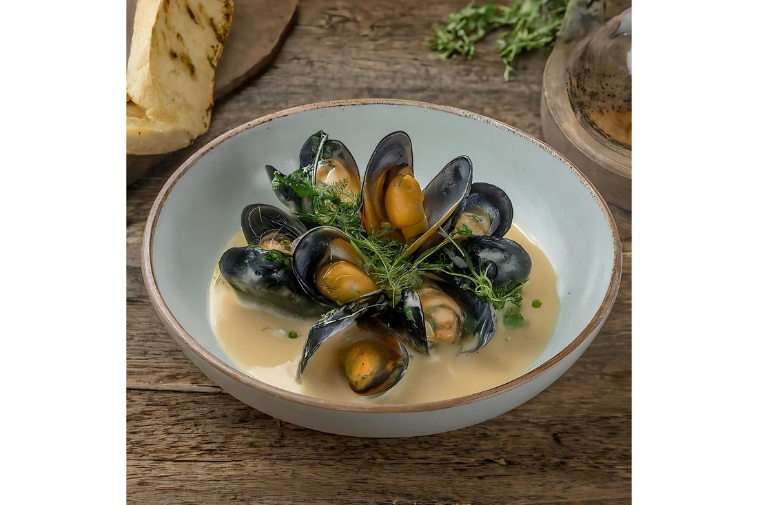 Mussels with White Wine Garlic Sauce: A Recipe by Carmelita Seafood